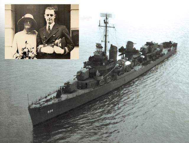 During the war, Forester served as an observer on board the destroyer USS Abner Read, where he made friends with Lieutenant John Hodapp.  That officer, in turn, told the author stories about one of his previous commanders, Bible-quoting Commander George P. Hunter (pictured on his wedding day in 1925). Hunter, in part, was the inspiration for Forester’s character Commander Krause. 