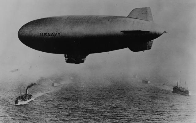 Airship on convoy WWII