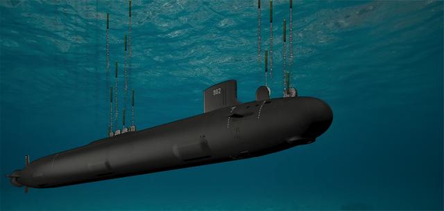 While the Virginia Payload Module could carry new anti­ship missiles, a torpedo-tube- launched missile would be preferable. The large hatches at the bow and amidship shown in this artist’s conception limit maneuverability during launch.