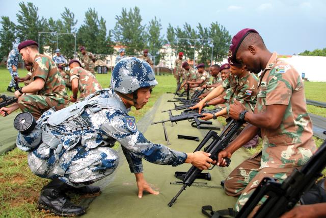 South Africans training in China