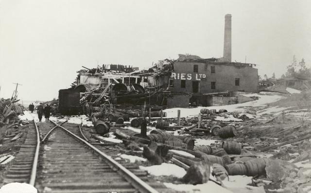 The ruins of the Army & Navy Brewery.