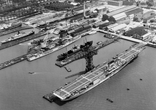 USS Yorktown (CV-5, foreground) in June 1937