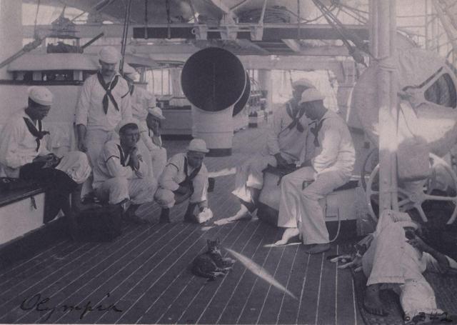 3 USS Olympia cat and mirror