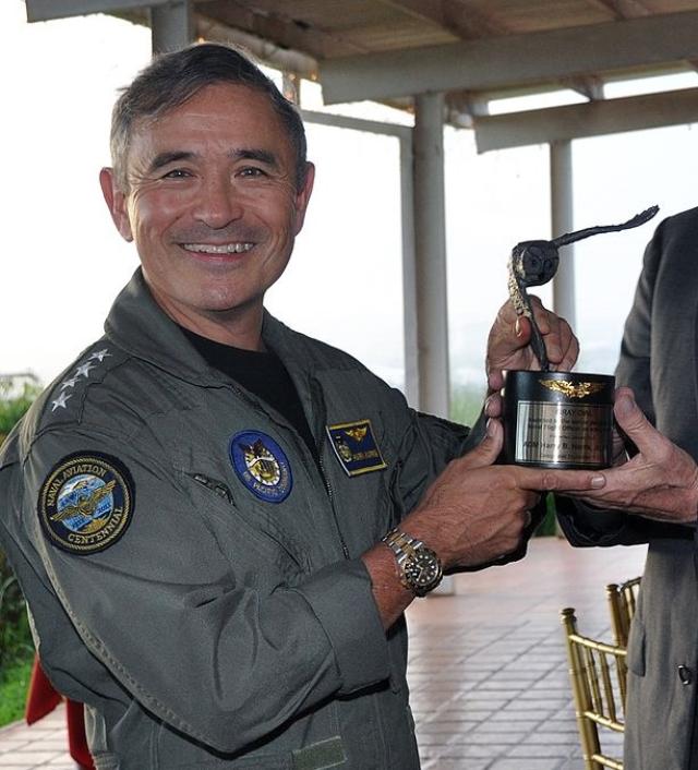 ADM Harris with the Gray Owl Award