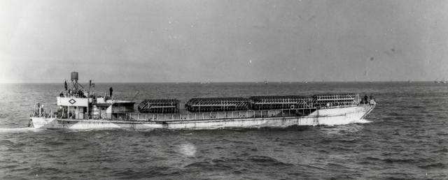 LCT(5)(R)-482 provides supporting fire during the Invasion of Normandy