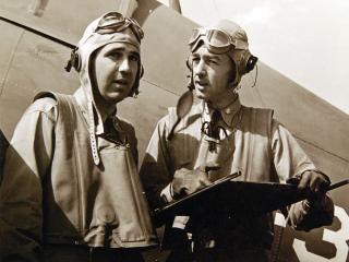 Fresh out of flight training on the eve of World War II, young Noel Gaylor became squadron mates with two of the legends of U.S. naval aviation—Butch O’Hare (left) and Jimmy Thach. Gaylor remembered Thach as “a remarkable man, a remarkable officer, and a remarkable leader in so many ways.”
