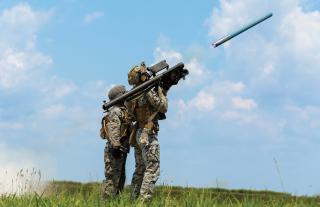 Marines with the 2d Low Altitude Air Defense (LAAD) Battalion fire a FIM-92 Stinger missile. Stand-in forces will need greater  capabilities than man-portable air-defense systems.