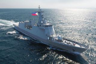 Philippine Navy frigate Jose Rizal.