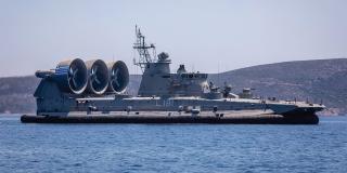 The Hellenic Navy Zubr-class landing craft, air cushion, Ithaca