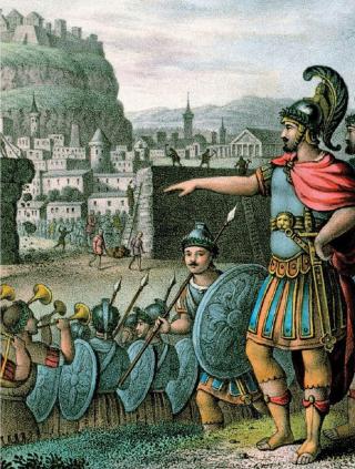 After starving its population into submission, Lysander triumphantly appears at the gates of Athens.