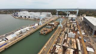 Newport News Shipbuilding recently moved work on the Enterprise (CVN-80) to the west end of the dry dock to make room for concurrent assembly of the Doris Miller (CVN-81). That two-carrier block buy was anticipated to save the Navy about $4 billion.