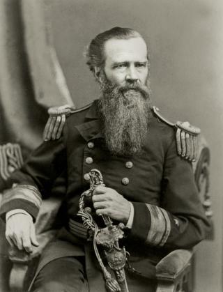 Rear Admiral John L. Worden was the superintendent  of the U.S.  Naval Academy at what has come to be considered  the first meeting of the U.S. Naval Institute. 