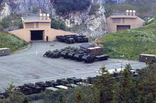 A key logistics lesson from the Cold War was the need for prepositioned stocks for forces to fall in on or to resupply from. The Bjugn Cave Facility in Norway is part of the “air-landed Marine expeditionary brigade prepositioning program.”