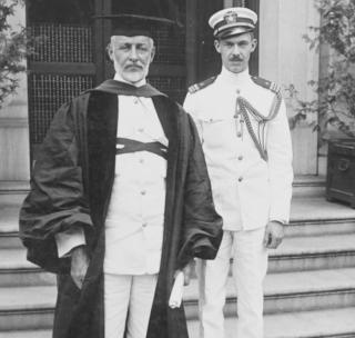 Rear Admiral William Sims (left) was president of the Naval War College following World War I. He emphasized the practical over the theoretical—using games to test new principles and plans was secondary to grooming officers for command at sea. 