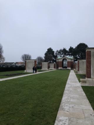 Commonwealth War Memorial site in Dunkirk
