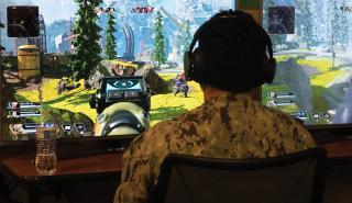 Sailors participate in an Apex Legends competition