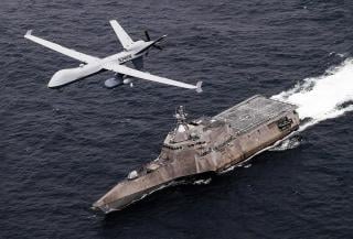 MQ-9 Sea Guardian uncrewed maritime surveillance aircraft; USS Coronado (LCS-4)