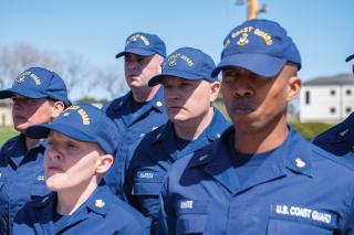 Petty officers begin training to become company commanders at U.S. Coast Guard Training Center Cape May in New Jersey. Extensive pipeline training is often required to fill specific billets, but formal leadership training is disproportionately focused on senior enlisted members.