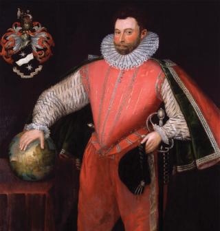 Portrait of Sir Francis Drake, circa 1581. In a rueful play on words, the Spanish riffed on their wily foe’s moniker and nicknamed him El Draque—“the Dragon.”