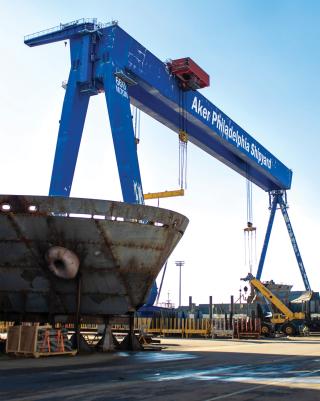 The Philadelphia Shipyard. In November 2023, MarAd awarded more than $653 million to fund 41 port improvement projects. About a fifth of these grants focus on electrification of port equipment to improve air quality, 22 percent will advance wind-related projects, and 26 percent are for small ports to expand their capacity to move freight reliably and efficiently.