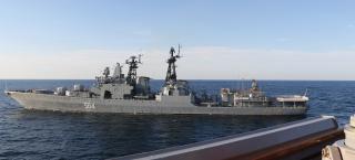 A Russian Udaloy-class destroyer