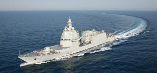 Italy’s first PPA (Pattugliatore Polivalente d’Altura) multipurpose offshore patrol ship, Thaon di Revel