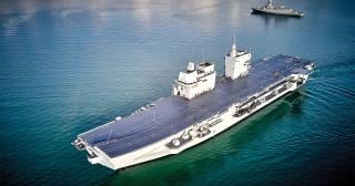 The 37,500-ton Italian amphibious assault ship Trieste was commissioned late last year.