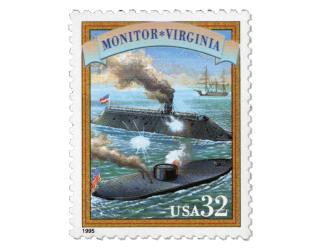 Monitor Virginia Stamp