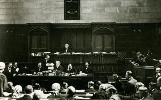 A British prize court in 1917, the nation's first since 1856. If the United States were to enable prize law operations, it would need to establish and modernize the processes, rules, and regulations for prize courts.