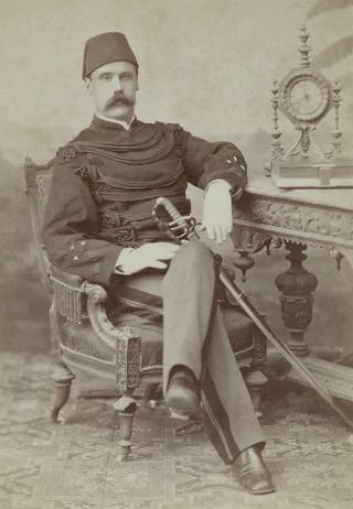 The globe-trotting Alexander Macomb Mason, seen here during his Egyptian service, circa 1875–80.