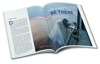 magazine spread