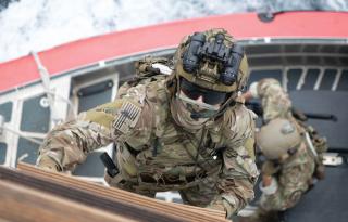 A Maritime Special Response Team unit embedded with the USCGC Bear