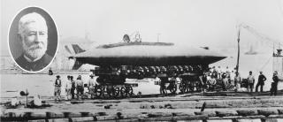 Gustave Zédé’s prototype boat, the 59-foot Gymnote