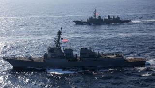 USS Abraham Lincoln (CVN-72) and USS Spruance (DDG-111)