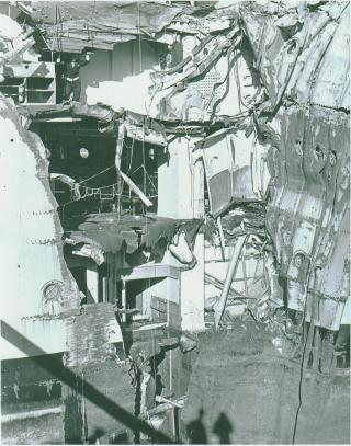 USS Chicago Gash