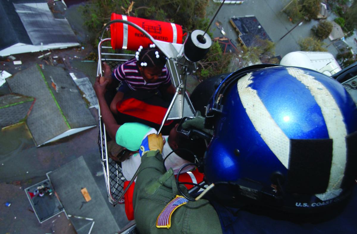 Helo rescue Hurricane Katrina