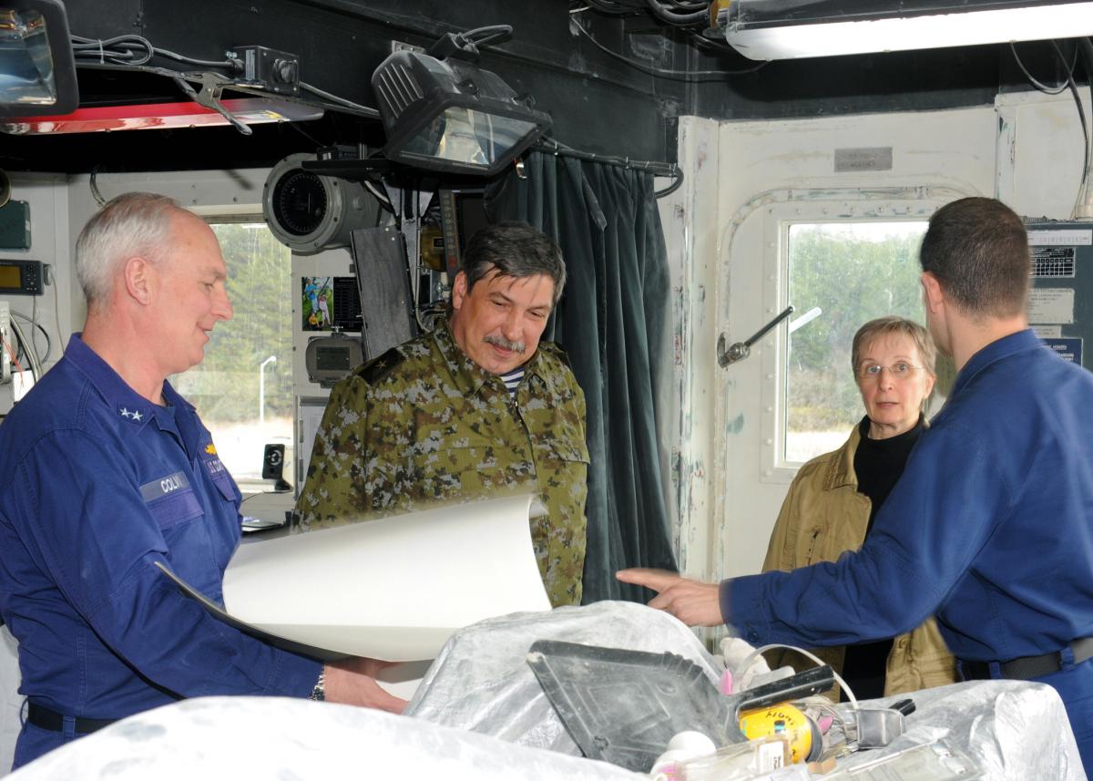 U.S. Coast Guard 17th District Commander Meets Russian Border Guards Admiral
