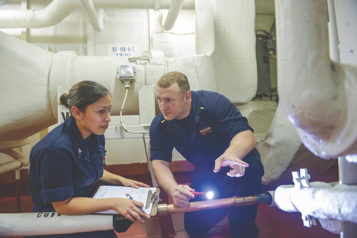 division officers perform zone inspections
