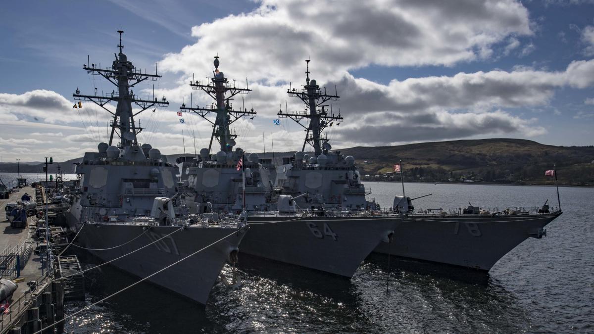U.S. destroyers in Rota Spain