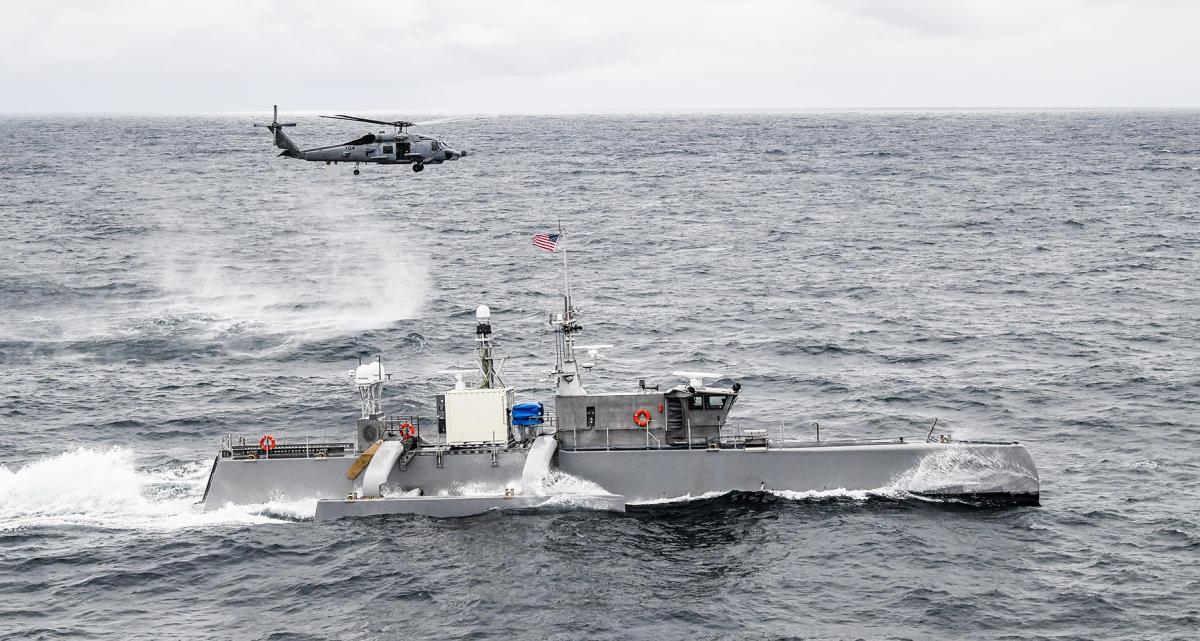 A Seahawk USV in the Pacific