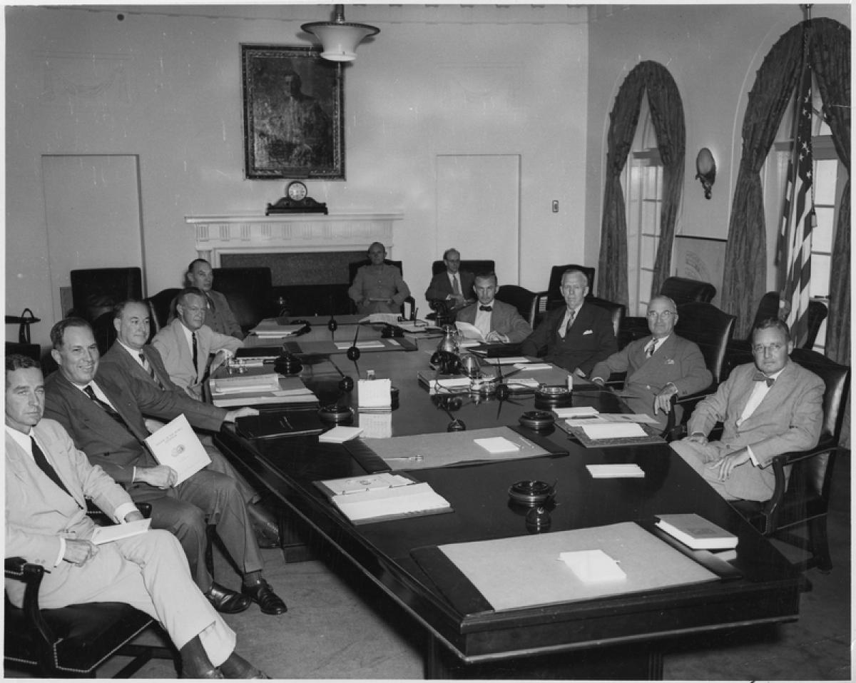 Truman with National Security Council