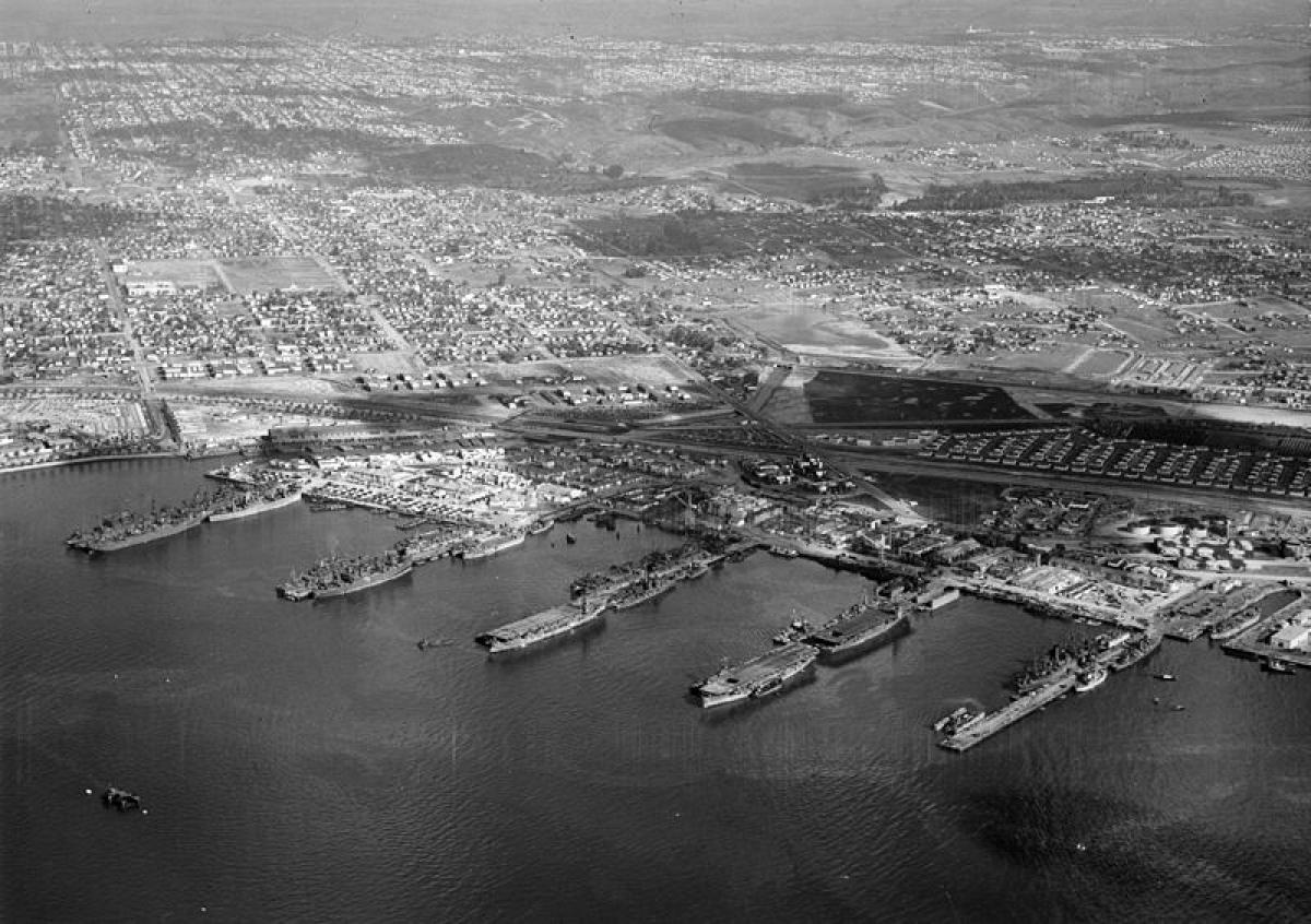 San Diego Naval Base 1945.