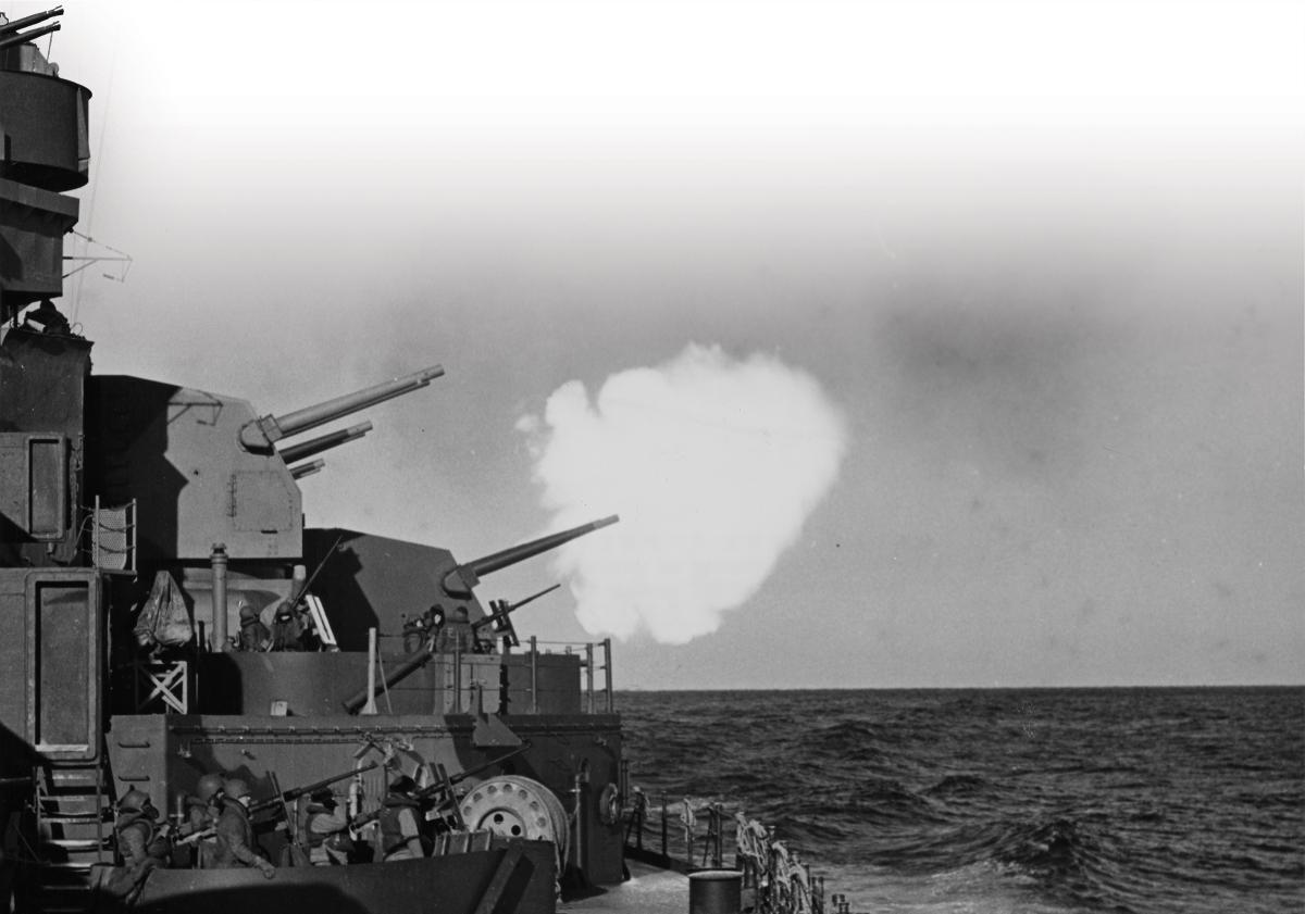 five inch gun