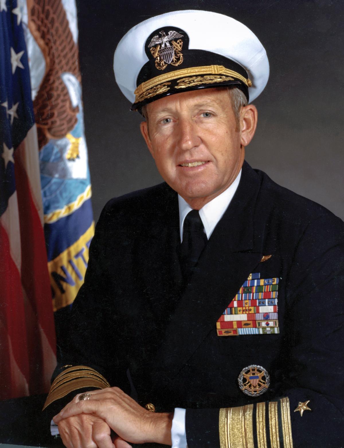 Flag portrait of Chief of Naval Operations Thomas B. Hayward
