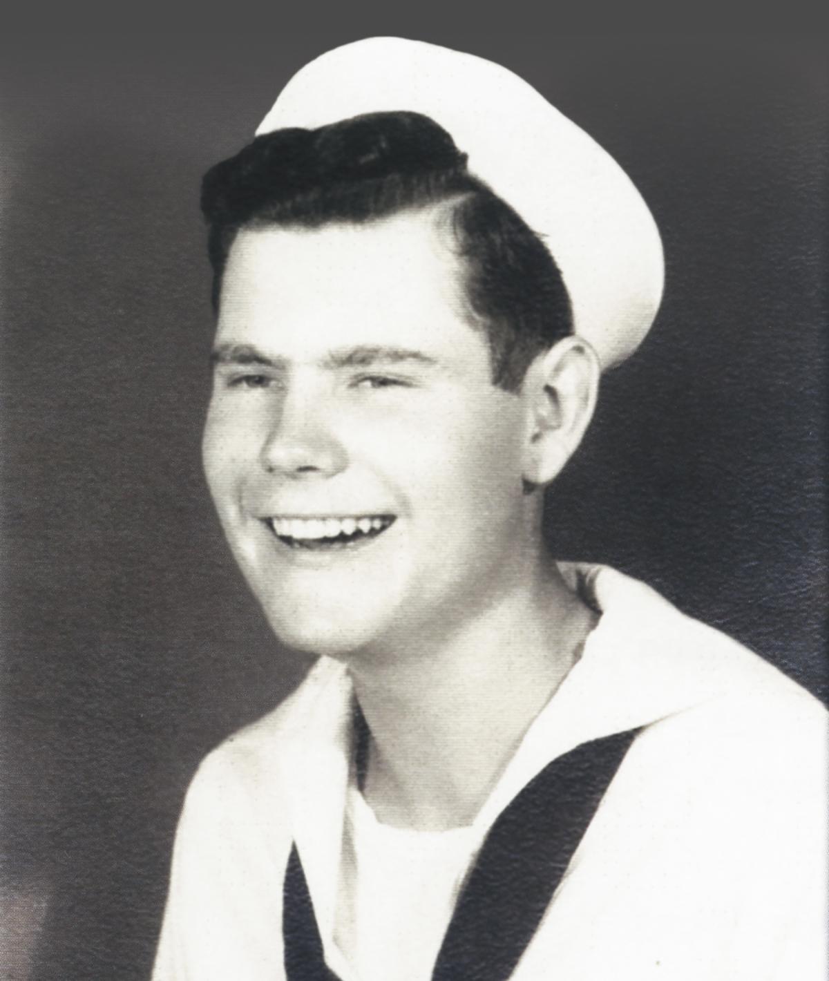 Wayne Morris, while training in the V-12 reserve officer's program at the University of Kansas
