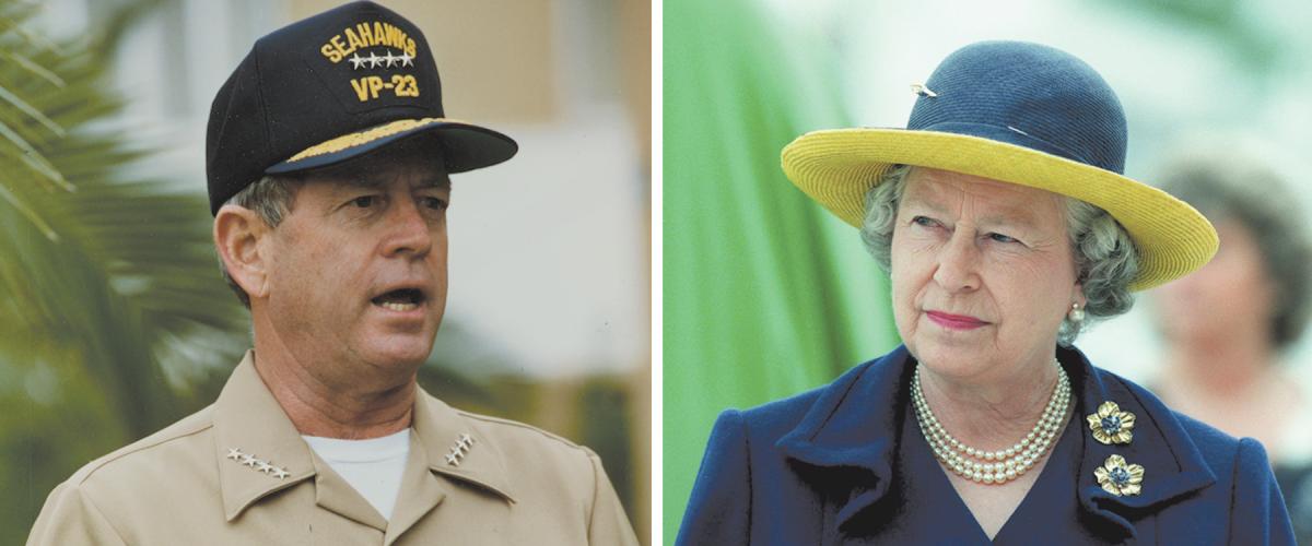 Admiral Leighton “Snuffy” Smith met Queen Elizabeth II 