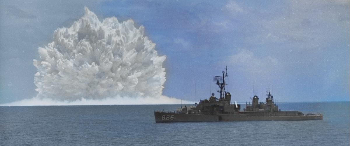 A 1962 test of a U.S. Navy nuclear antisubmarine rocket. 