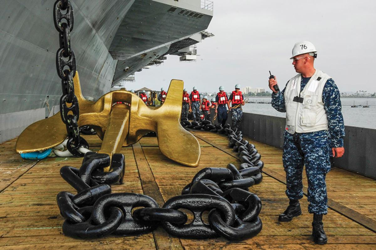 Anchors, Chains, and Stoppers  Naval History Magazine - December