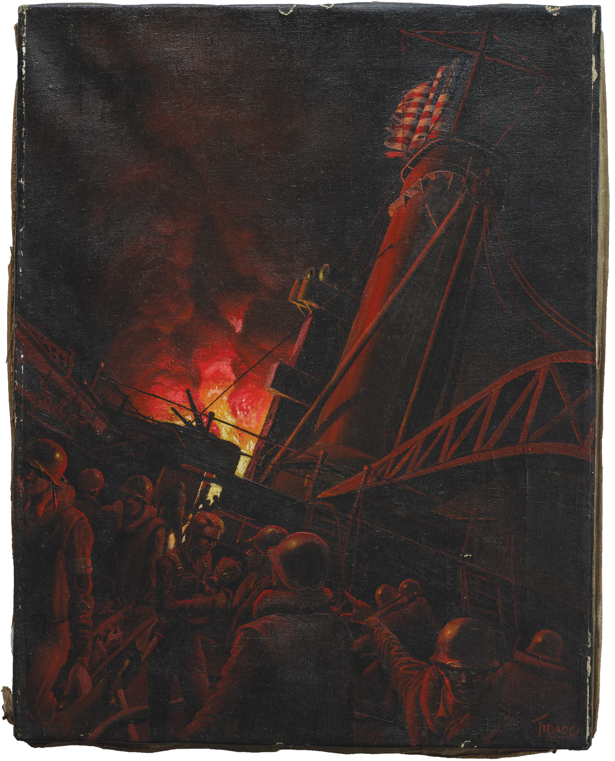 "Pensacola Torpedoed" by Clarence J. Tibado