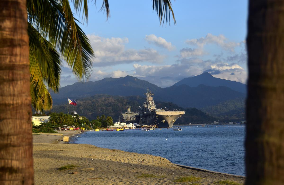 USS Wasp (LHD-1) makes a port visit to Subic Bay, Republic of the Philippines